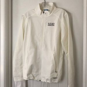 Charles River apparel white jacket.